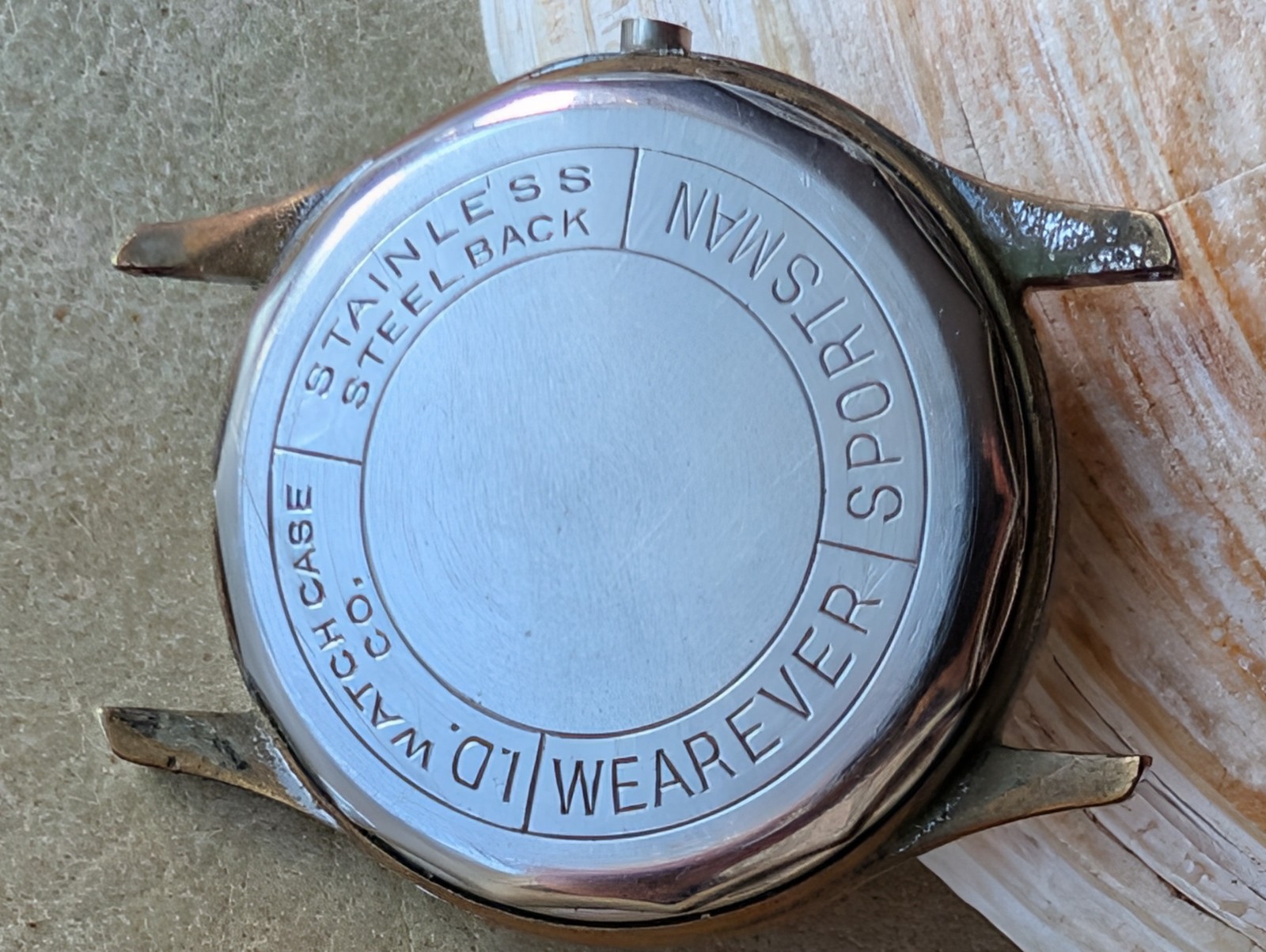 Vintage 1960’s Nassau Sportsman Midsize Watch CASE/CRYSTAL/SWISS ONLY DIAL COMBO