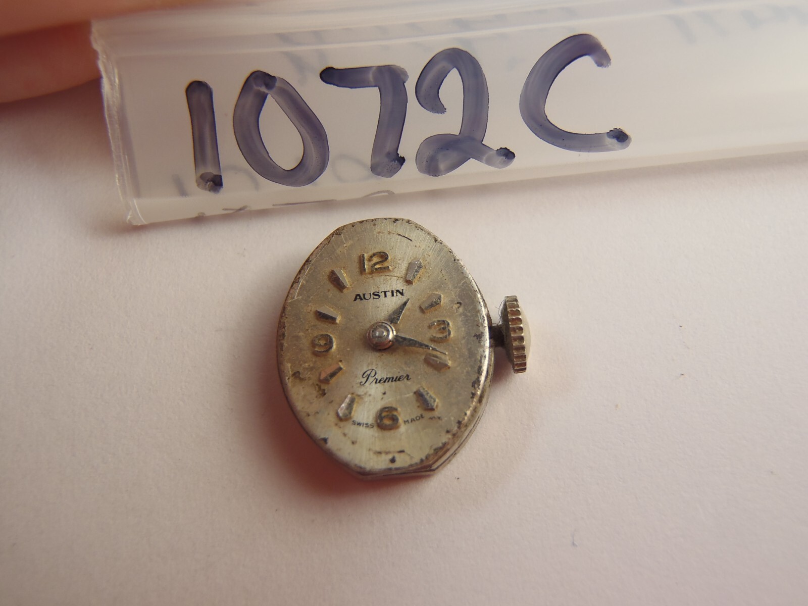 Austin Cal. 1677 Swiss Made 17 Jewels Wristwatch Movement Running