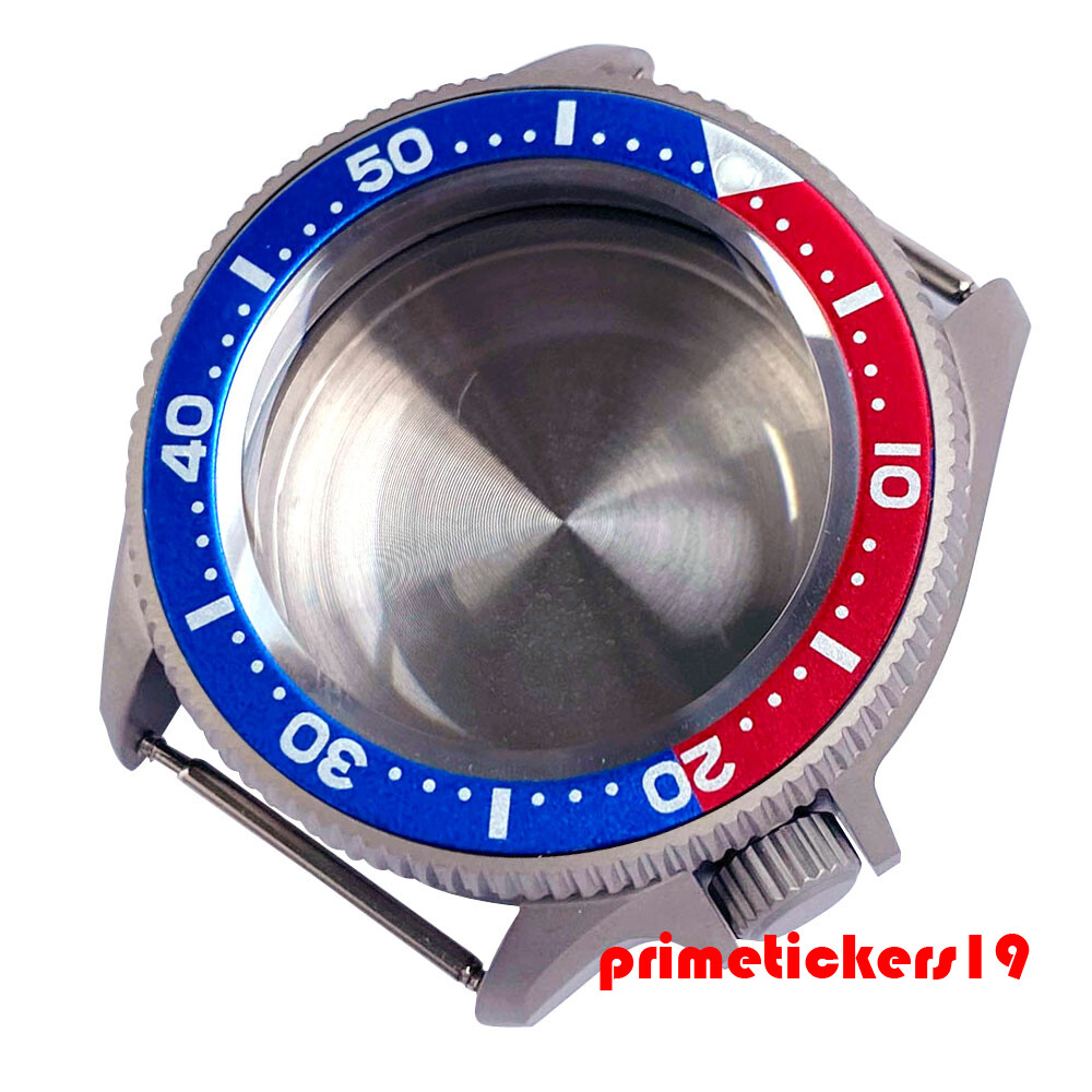 Titanium 37mm Dive Watch Case 3.8 Crown Sapphire 120 Click Bezel Fit NH35 PT5000