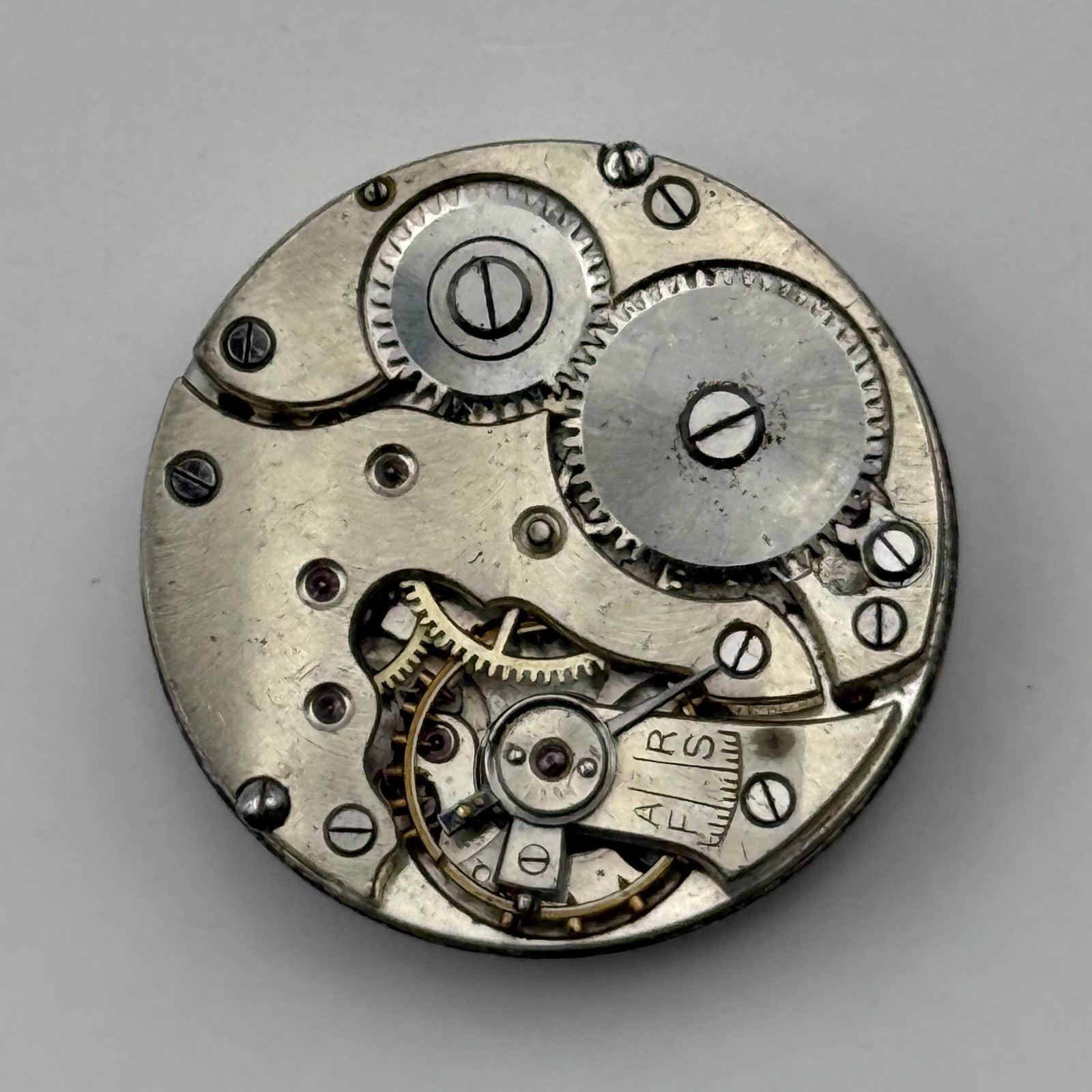 Unidentified Trench Watch Movement Sub Seconds Parts Repair 24.7mm