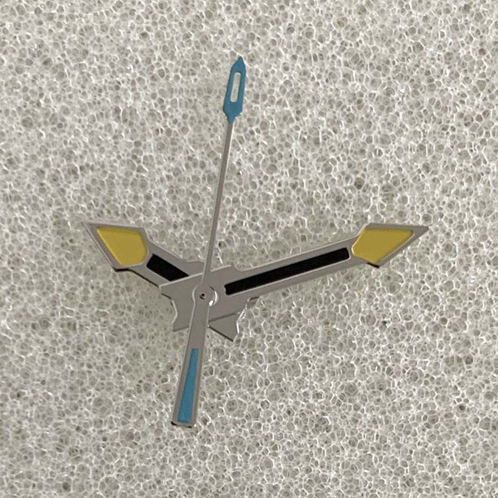 Silver Edge Black Yellow Blue Watch Hands for Japan NH35/NH36/4R/7S Movement