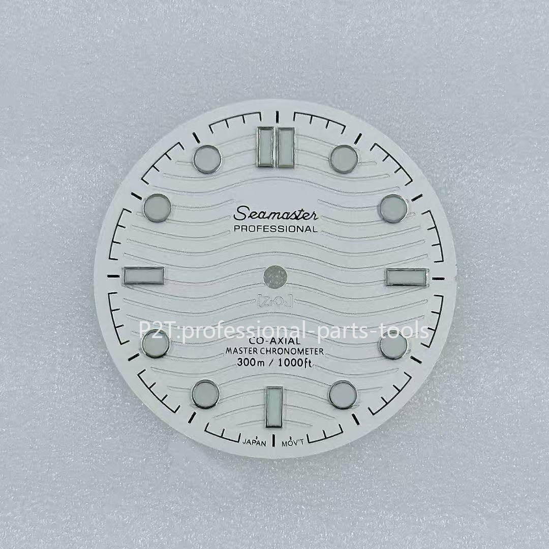 DIY 31mm Luminous Watch Dial Suitable for NH35 Movement Seamaster 300 Watch Face