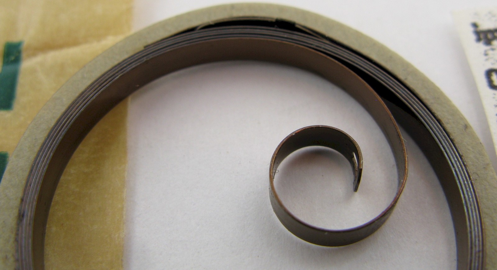 Nos Elgin 16s model 736 1765 grade 469 stop watch Mainspring 1 piece * T end *