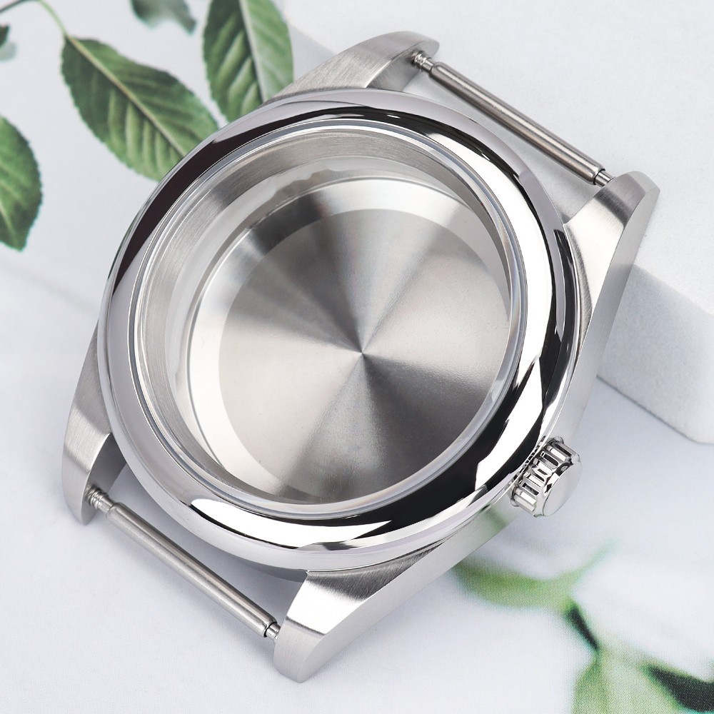 Oyster Perpetual Watch Cases 36mm/39mm Sapphire Domed Bezel For Seiko NH35 NH36