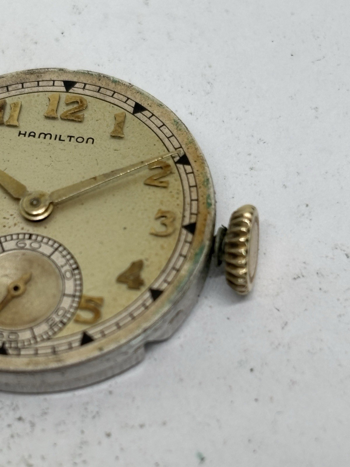 Hamilton 987s 17J Watch Movement *Not Running*