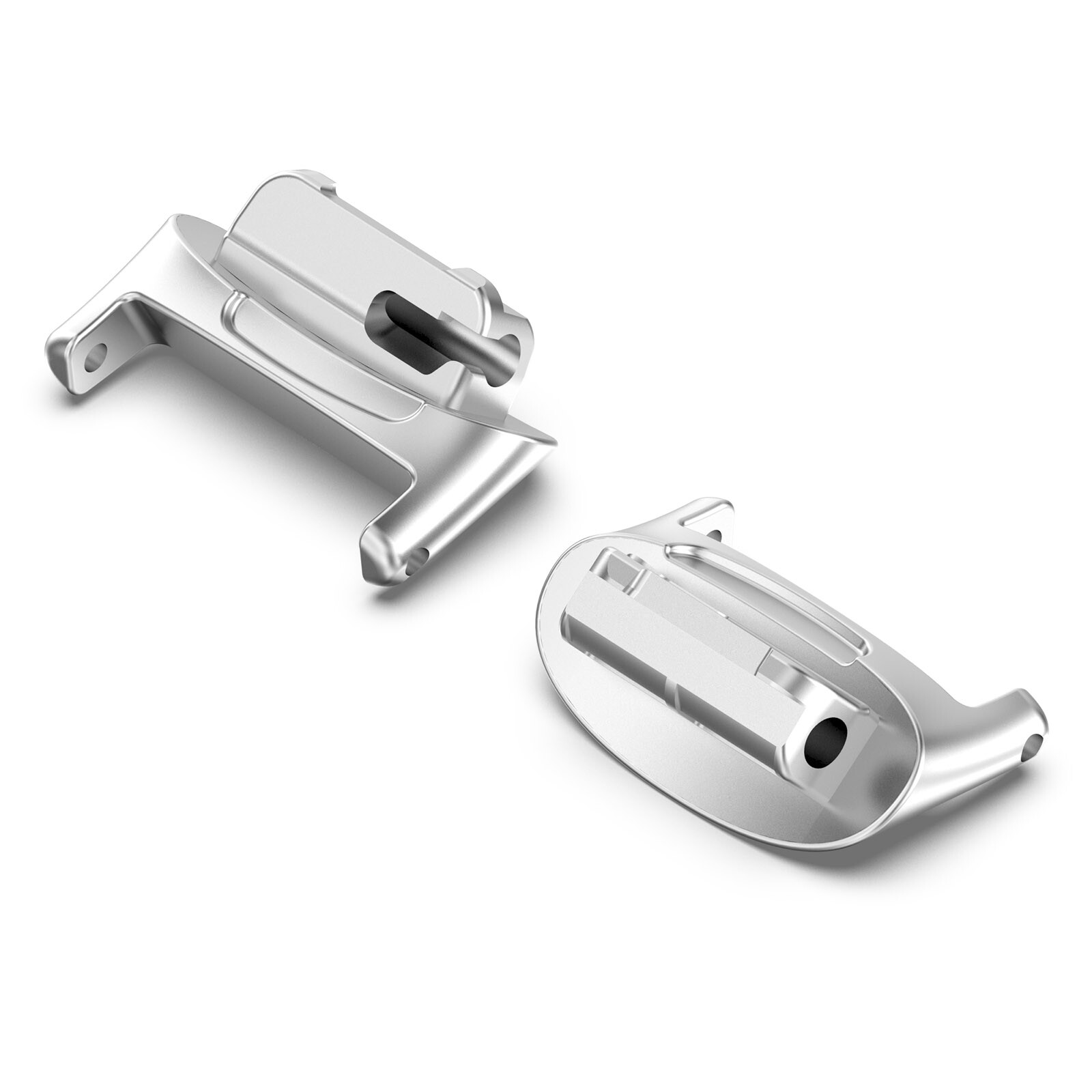 For Fitbit Inspire3 12mm Stainless Steel Connector + Spring Bar Accessories