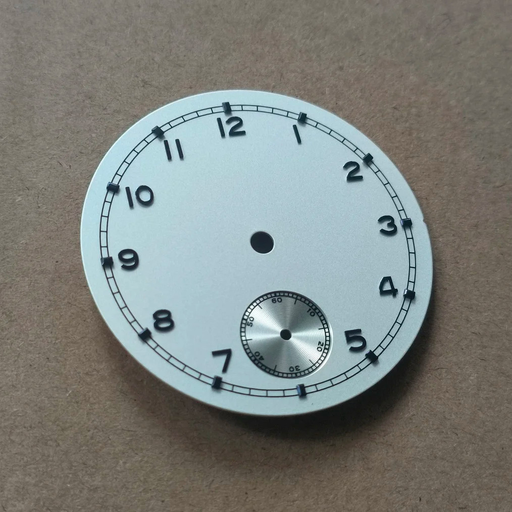 37mm White dial Blue number Thickness 0.4mm for ETA6498 ST3621 movement