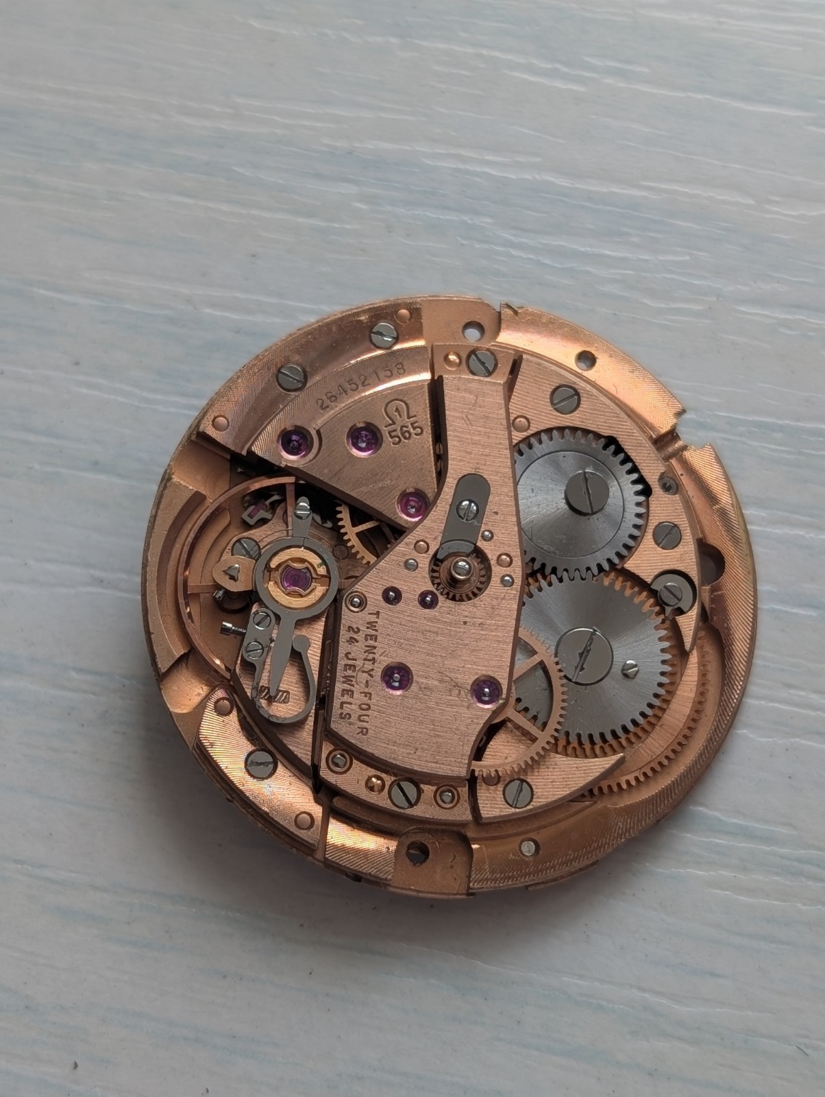 Vintage Omega 565 Automatic Watch Movement (Incomplete/Good Balance)