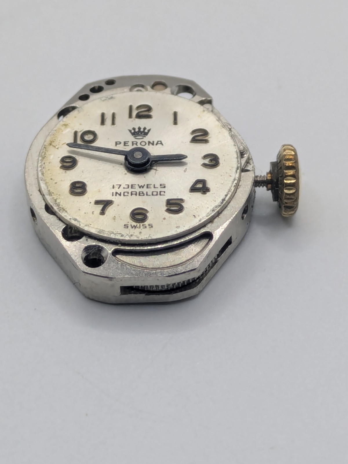 FHF ST 69-21 Perona Manual Wind Watch Movement 17 Jewels Photos/Video 18.3mm