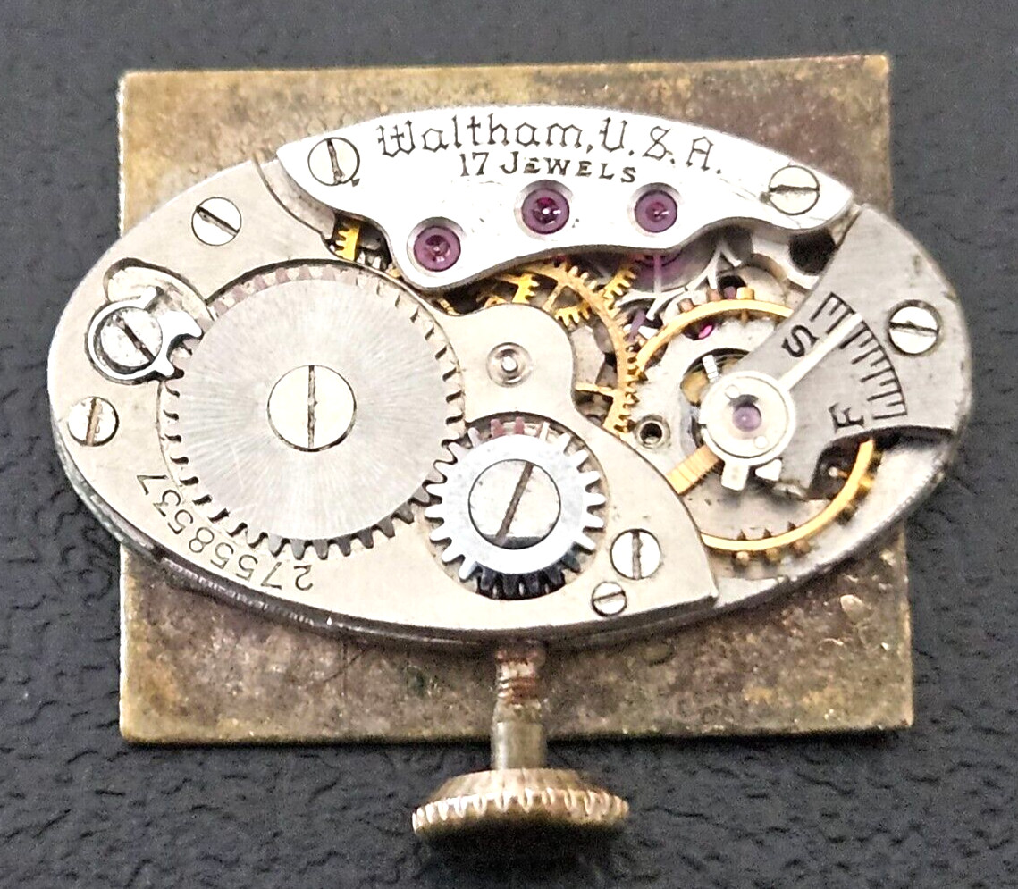 1931 WALTHAM 665 6.5L 15J USA WATCH MOVEMENT (BAL RUNS WITH ROTATION) LOT.225