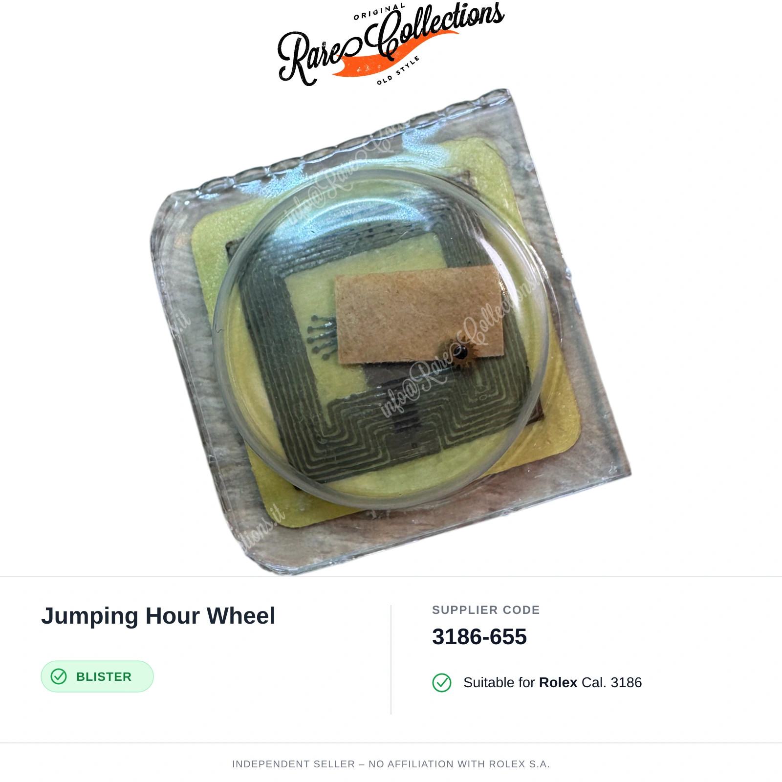 Jumping Hour Wheel for Rolex (cod. 3186-655) — New Blister NOS NOS X1