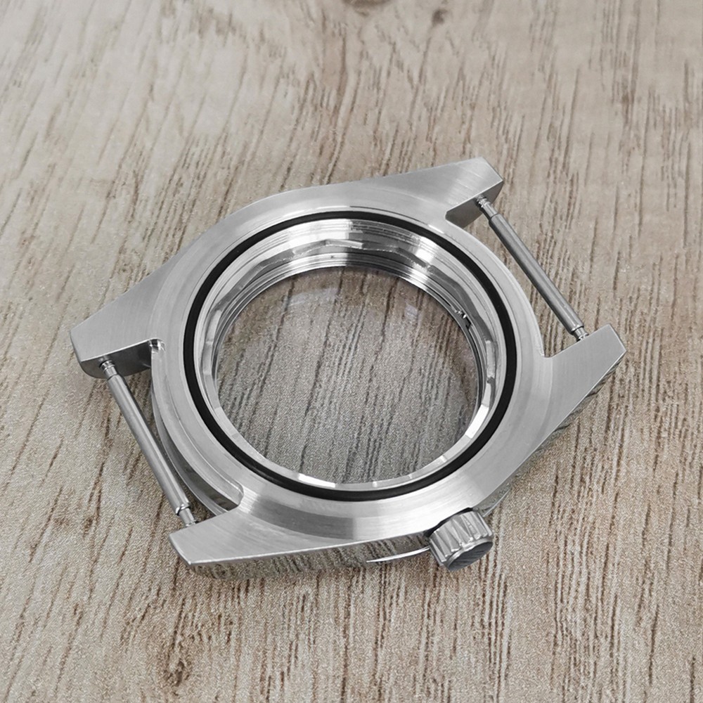 41mm Steel Sapphire Glass Watch Case Replacement For NH35/NH36/4R/7S Movement mm
