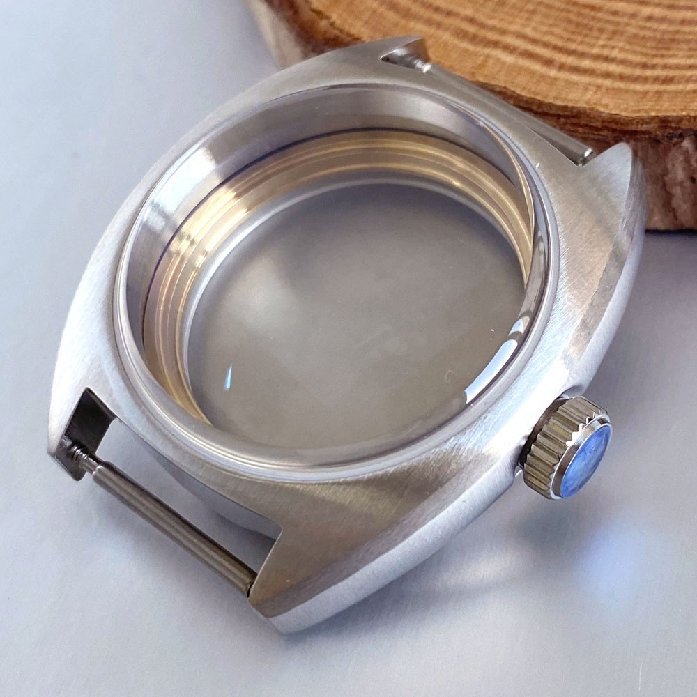 36mm Brushed Double Dome Sapphire Glass 20ATM Diver Watch Case For NH35 ETA2824