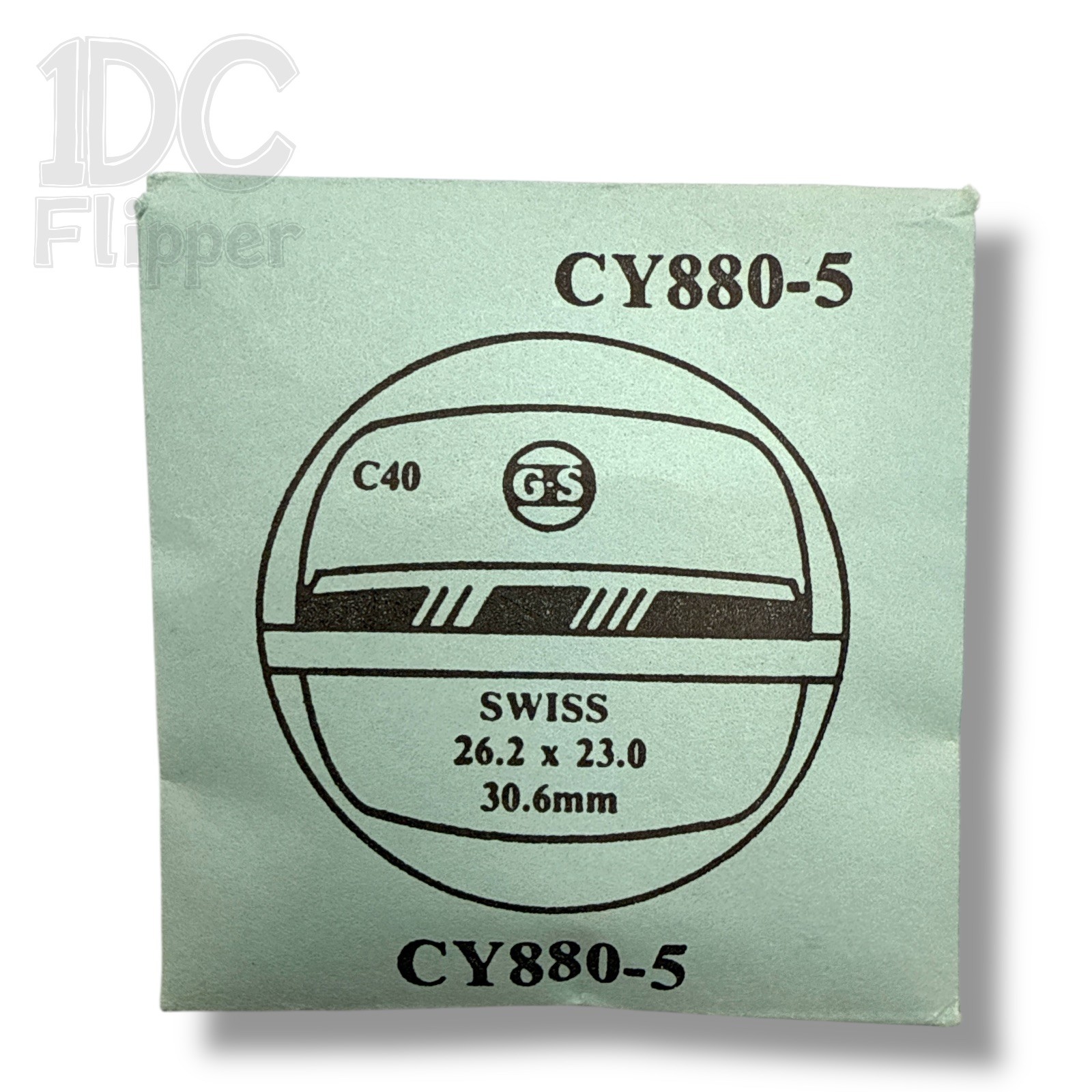 Swiss Watch Crystal G-S CY880-5 30.6mm TV Cushion Step Shape NOS Read!