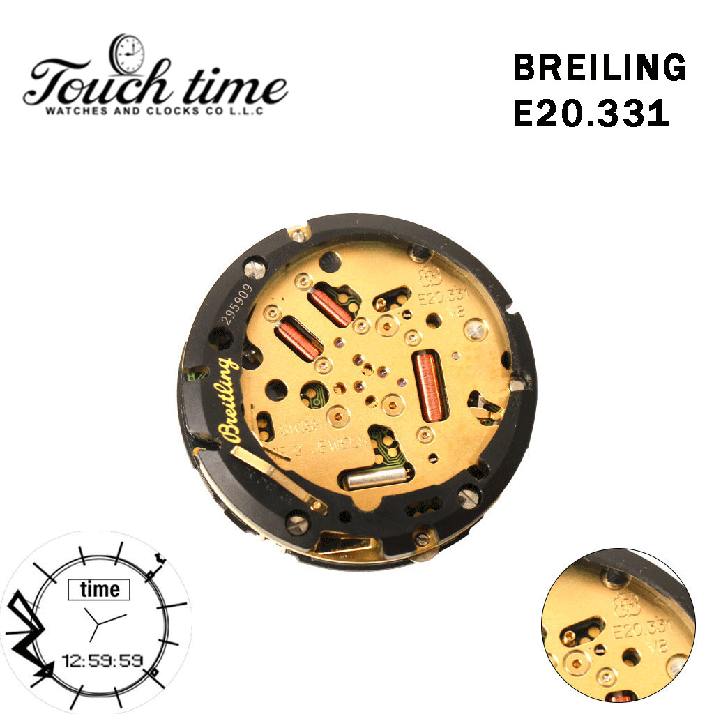 ETA E10.331 Swiss Made – For BREITLING Analog/Digital Movement-Without Stem.
