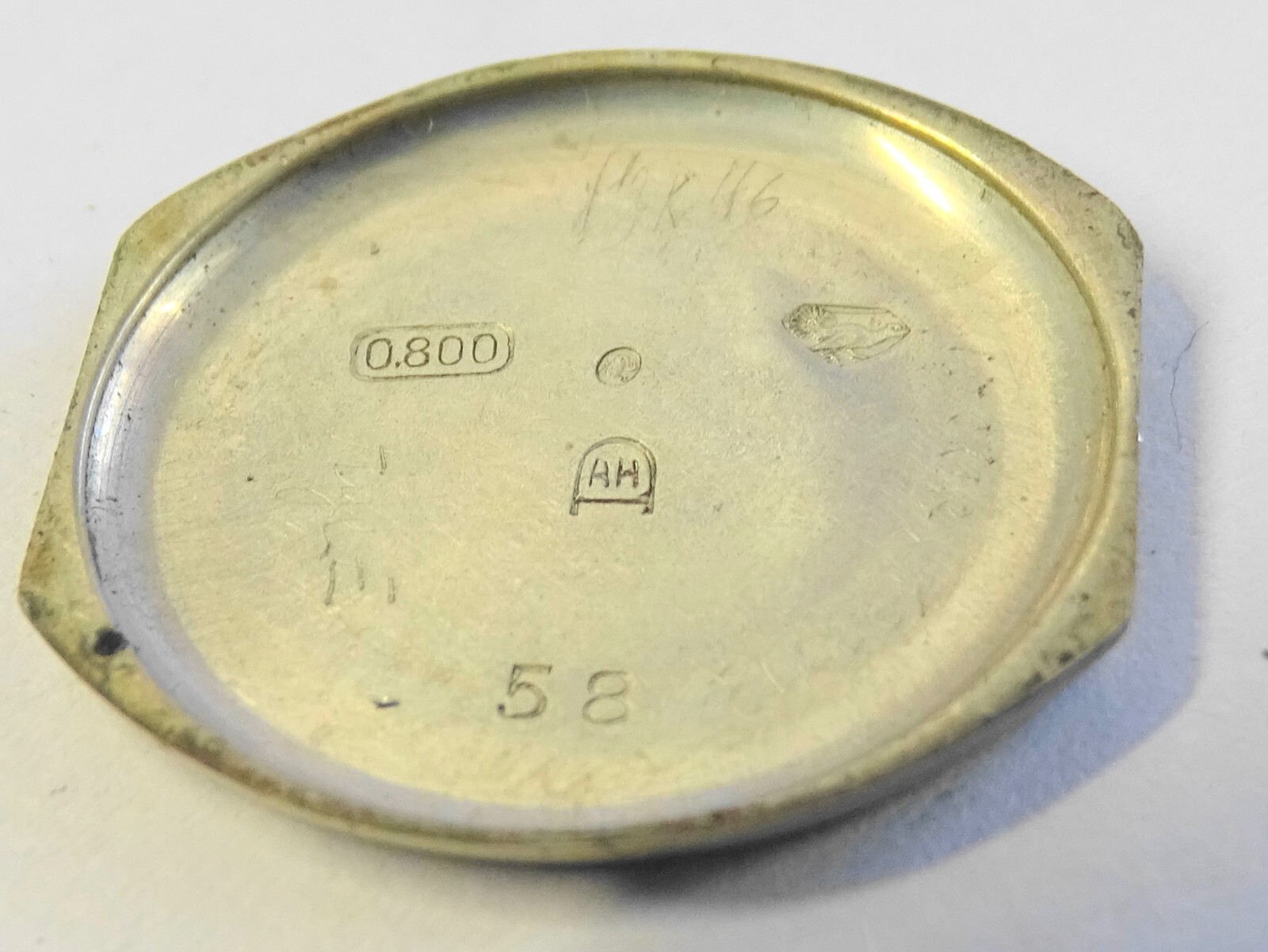 Vintage A Mechanical Watch Movement Silver Case 800