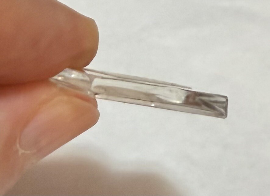 NOS Vintage 1950s Hamilton Dunham High Wall Flat Top Glass Watch Crystal