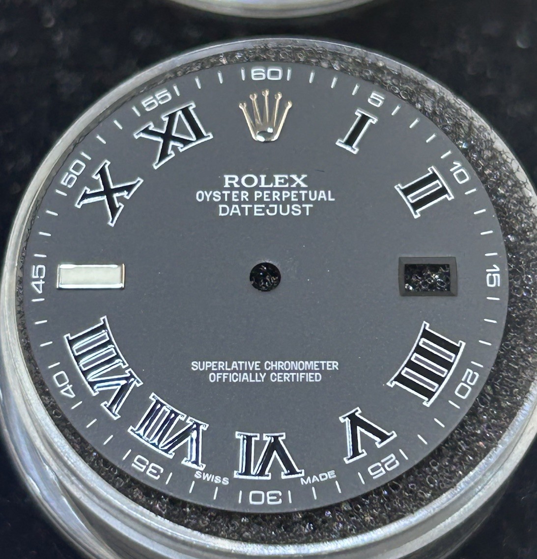 Rolex DateJust II 41mm Silver Arabic Dial For Model 116300 & 116334 MINT
