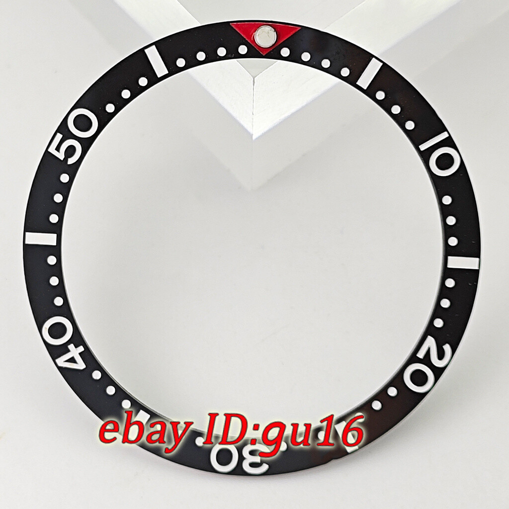 38mm black white blue green gold ceramics bezel insert fit 40mm automatic watch