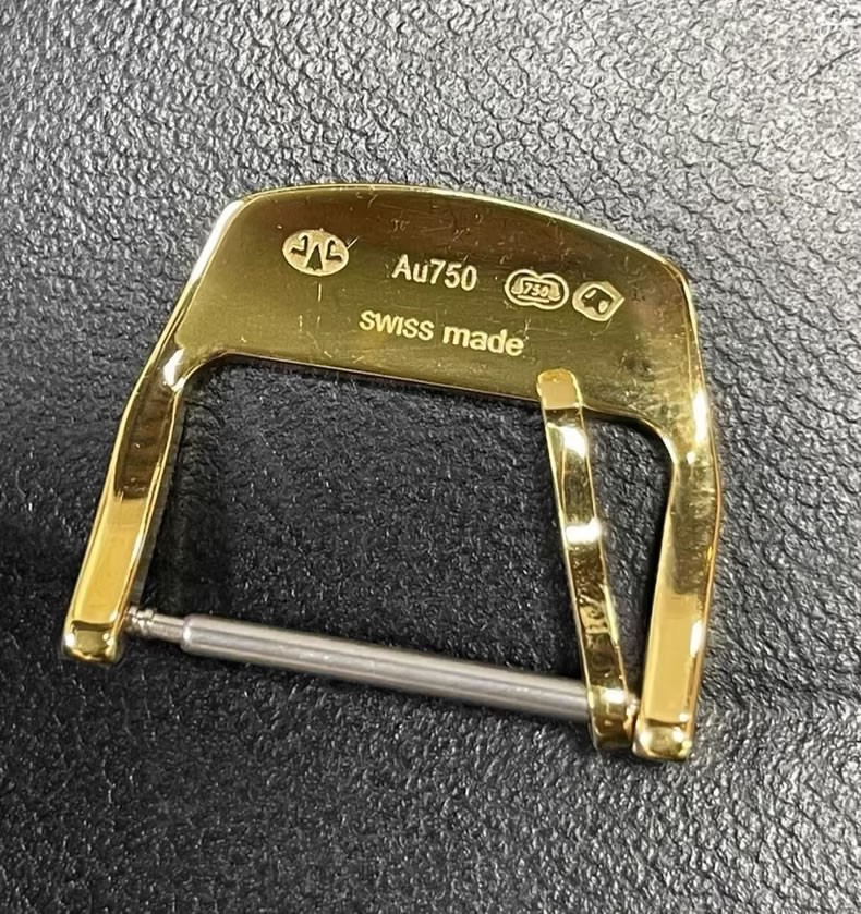 For Jaeger-LeCoultre leather strap buckle 18mm，Silver, Gold, and Rose Gold