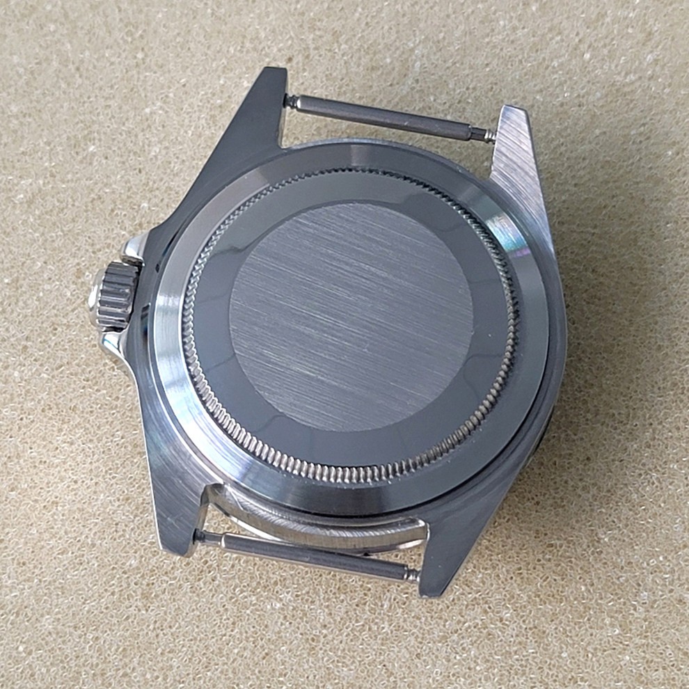 Polished 39mm 24H Steel Bezel Watch Case Sapphire for NH34 NH35 NH36 Parts