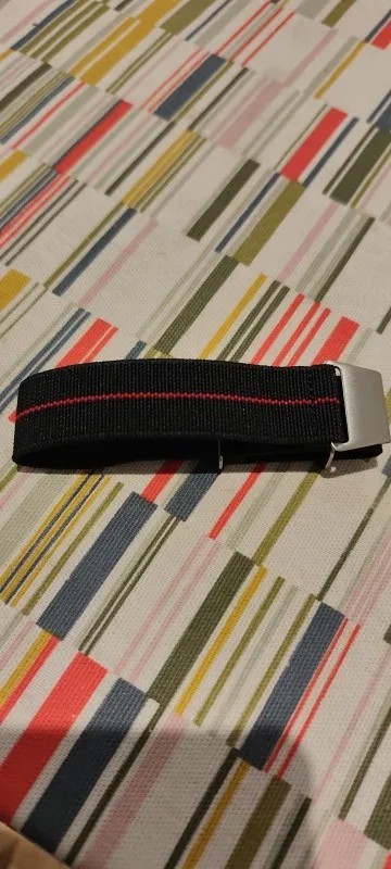 60s French Troops Parachute Bag Elastic Watch Strap 20mm 22mm Nylon Watchbands