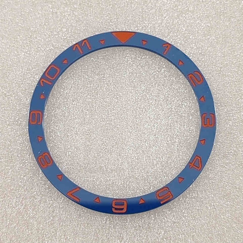 38mm Flat Ceramic Watch Bezel Ring Insert For SUB Watch Case Bezel Repair Parts