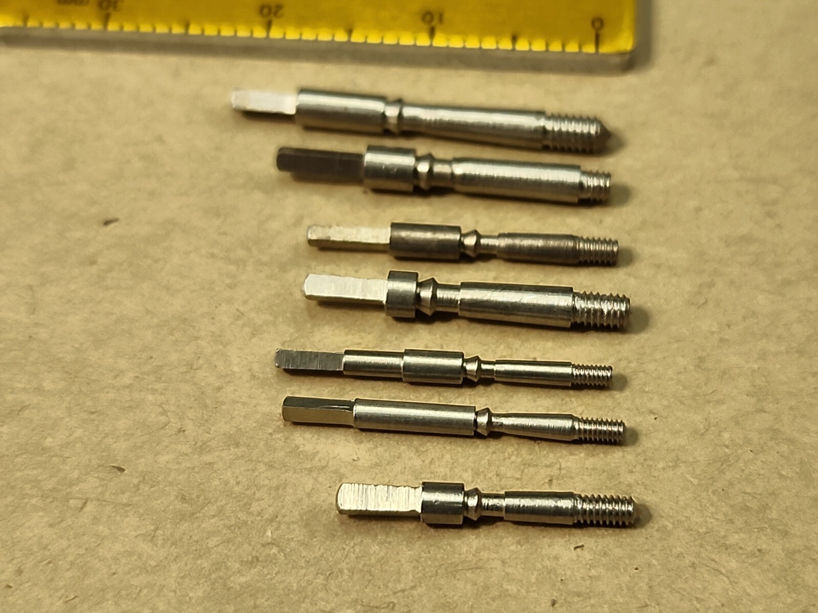 Lot Of 7 Mixed American Pocket Watch Stems