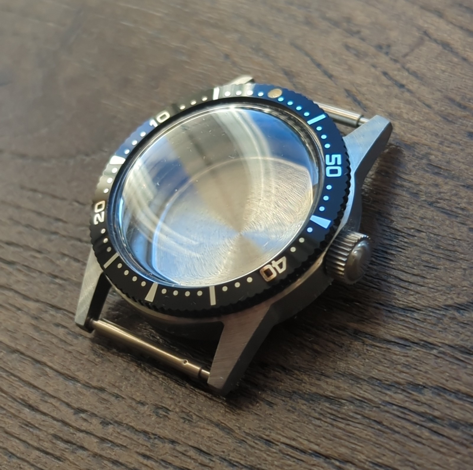 1960s Vintage Divers Watch Case Rotating Bezel All Steel 31mm (B87)