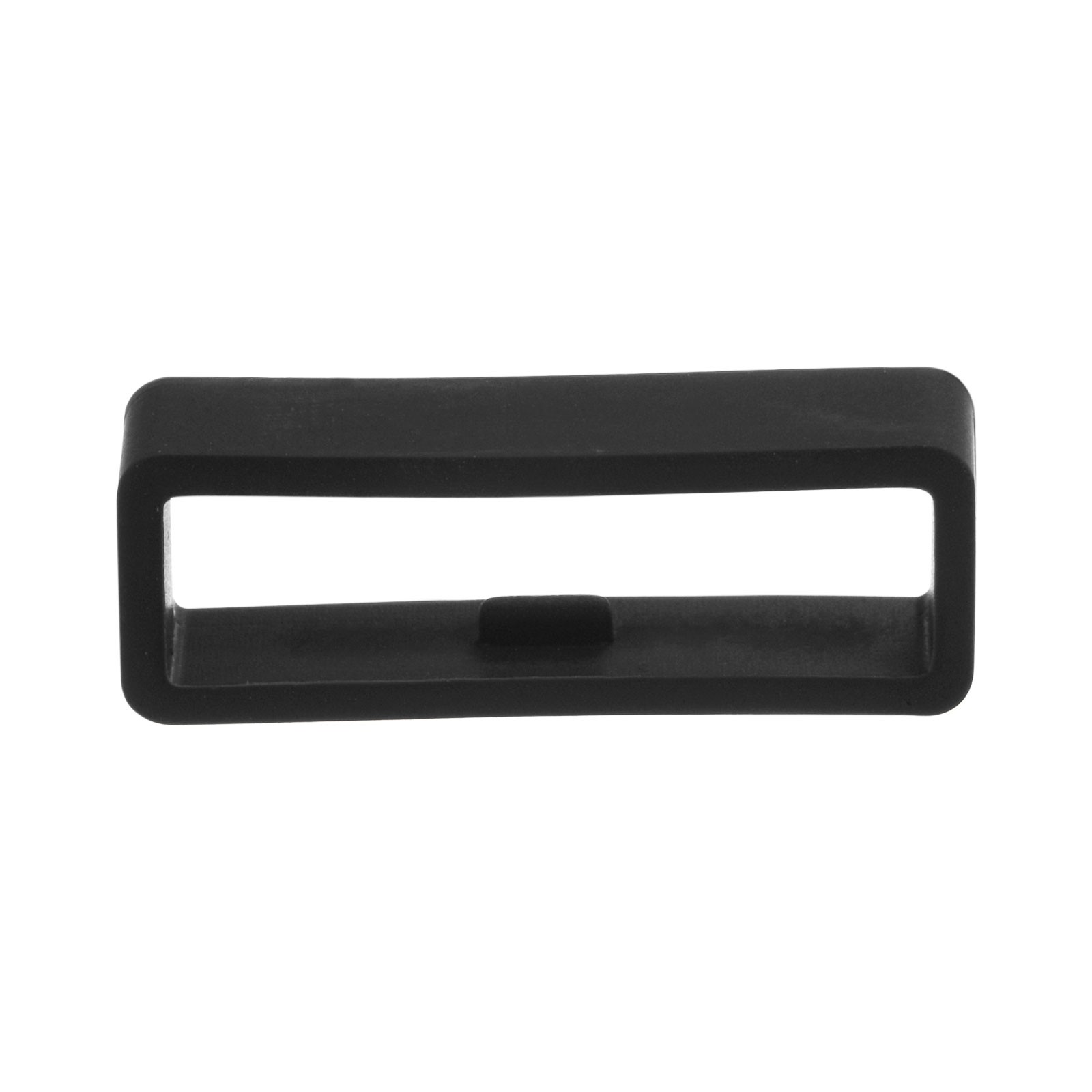 6pcs Watch Strap Loop Fastener Rings 26mm Rubber Watch Holder Keeper Black