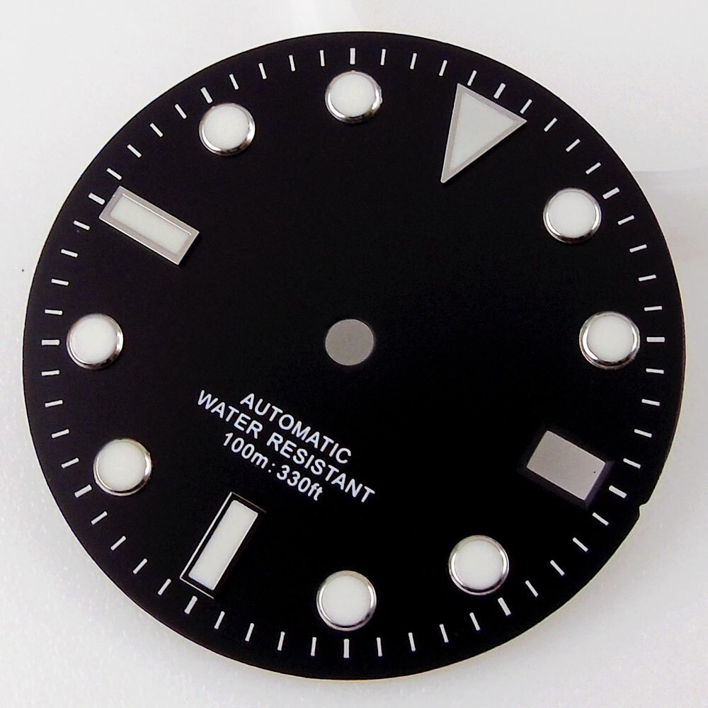 28.5mm Watch Dial For NH35/ETA 2824/Miyota 8215/DG 2813/ST 1612 Black/White/Blue
