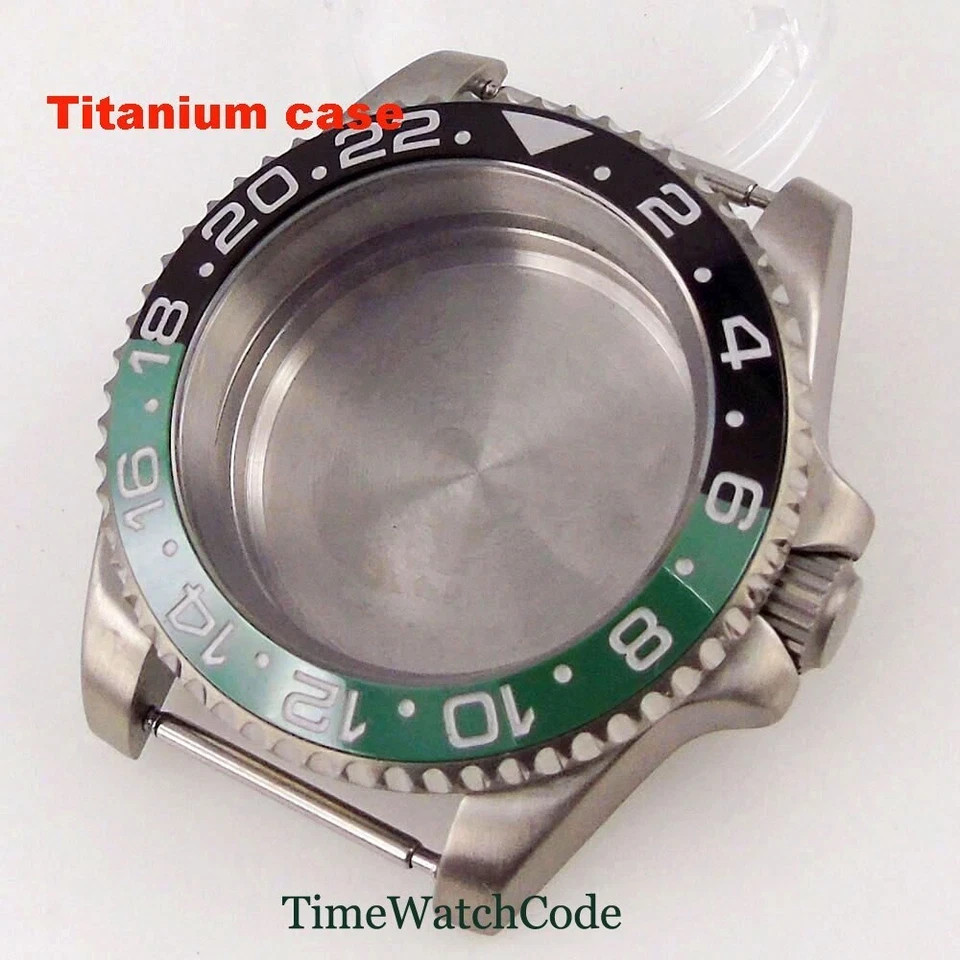 Titanium Watch Case 40mm 200m Waterproof Fit NH35 NH36 ETA2824 PT5000 Movement