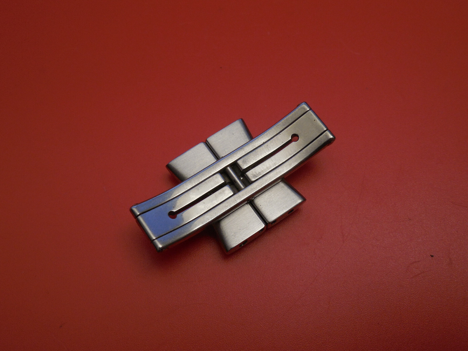BAUME MERCIER SOLID STEEL HAMPTON SPIRIT BAND BRACELET 19MM DEPLOYMENT BUCKLE