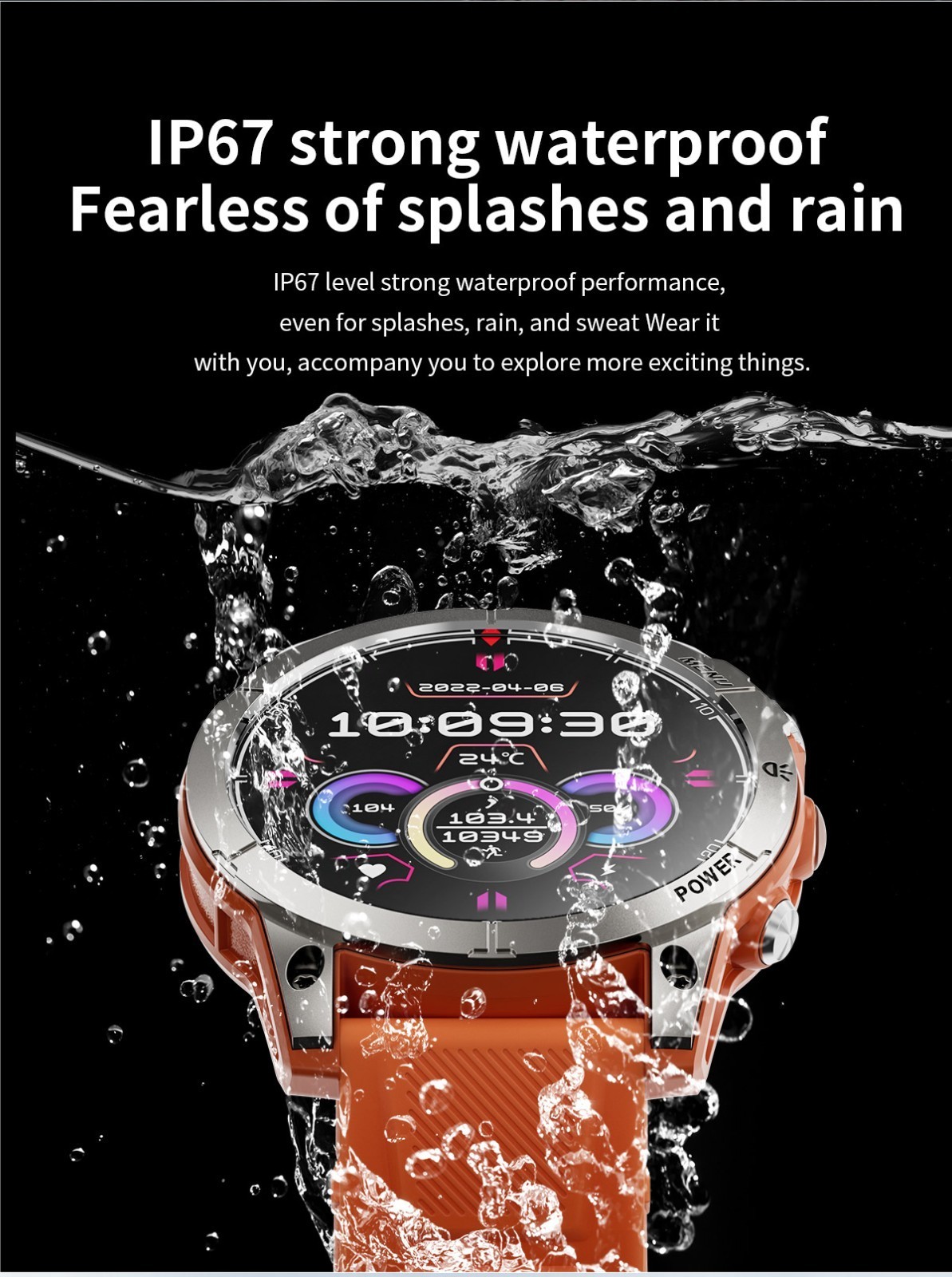 Smart Watch Sports Watch Bluetooth Smartwatch NFC Heart Monitor Waterproof Gift