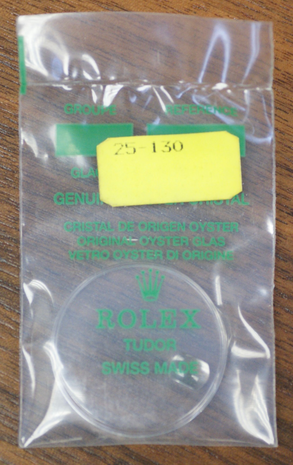 Rolex Tudor Original Factory Sealed 25-130 Cyclops Crystal Part OEM NOS