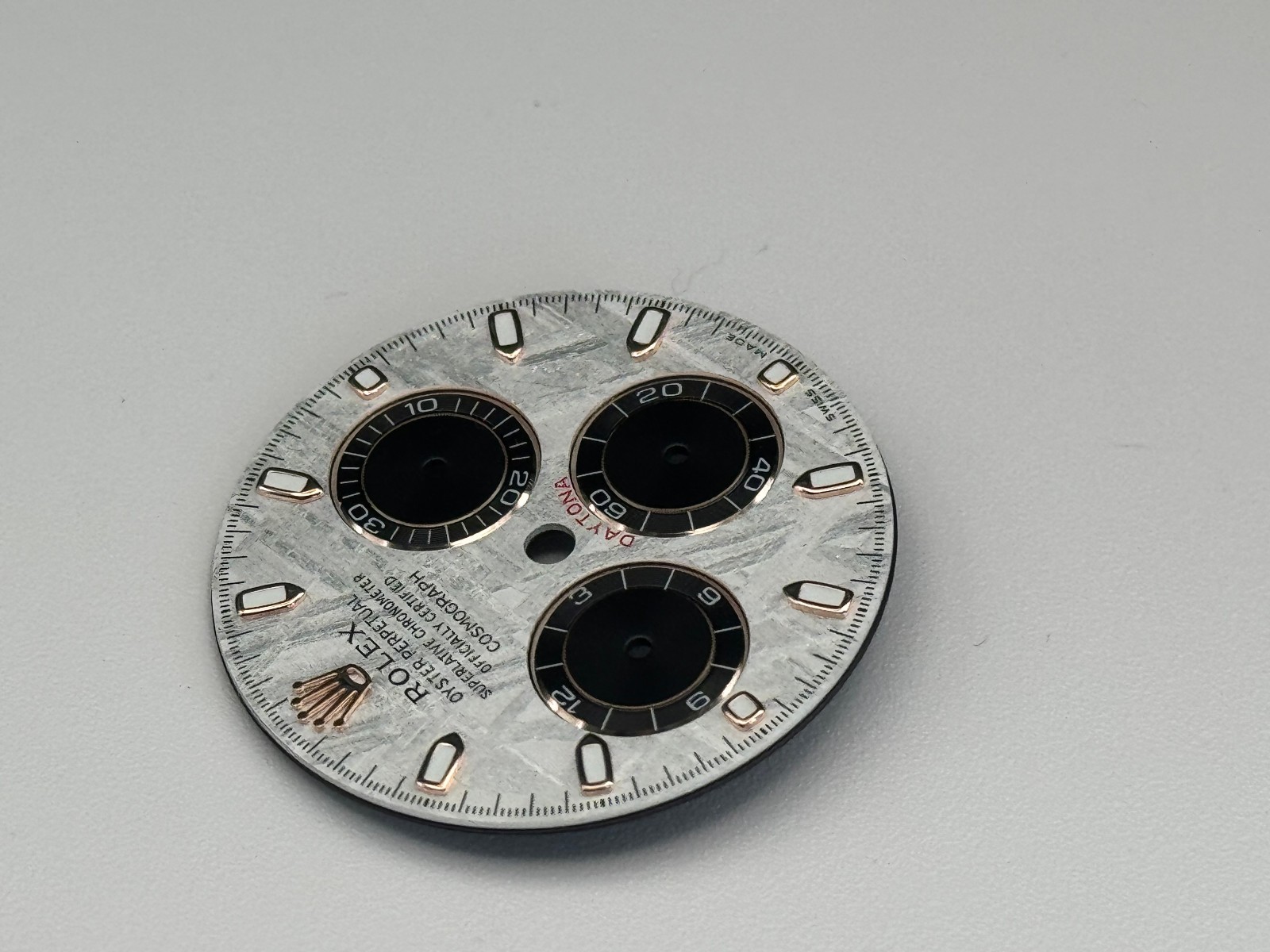 Rolex Daytona 116505 116515 Genuine Meteorite Dial – Rose Gold Markers – Gibeon