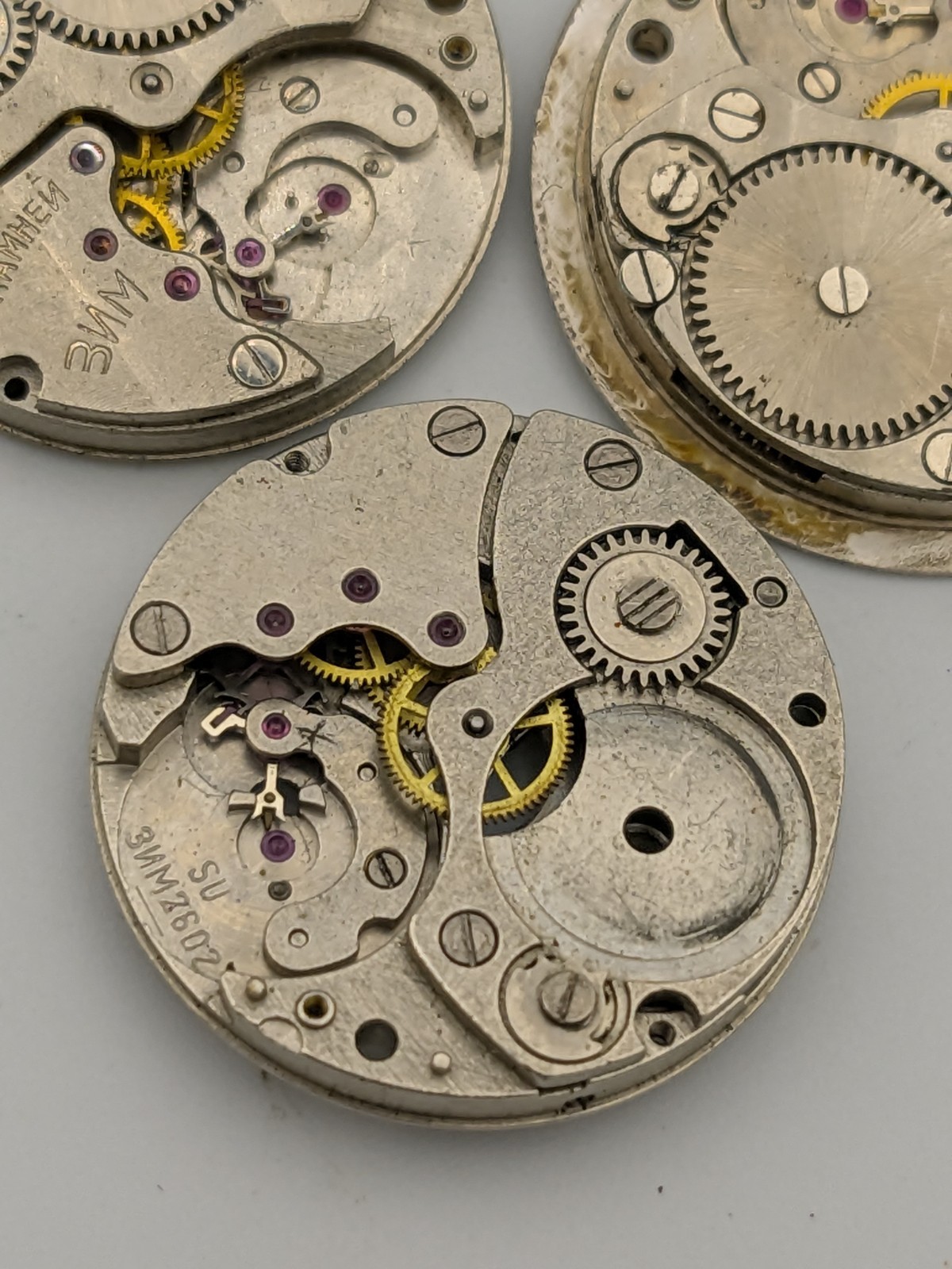 ZiM Pobeda 2602 Movement Soviet USSR For Parts Or Repairs