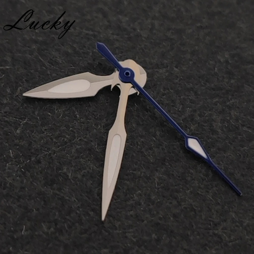 Watch Hands Fish Design Green Lume For NH34 NH35 NH36 Set Part Upgrade Accessory