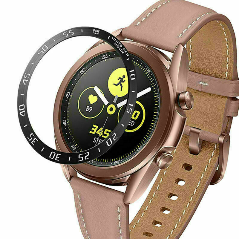 Metal Watch Steel Bezel Ring Circle Adhesive Cover for Samsung Galaxy Watch 3