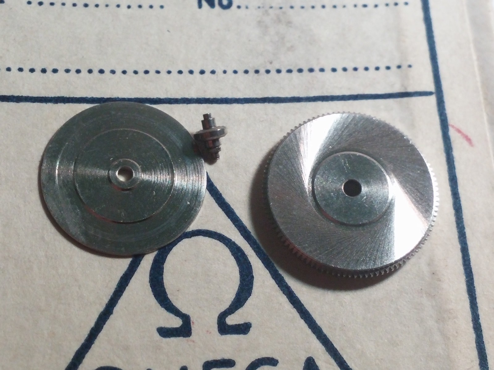 Omega 1128 1200 Barrel, Cover and Arbor, pre-owned