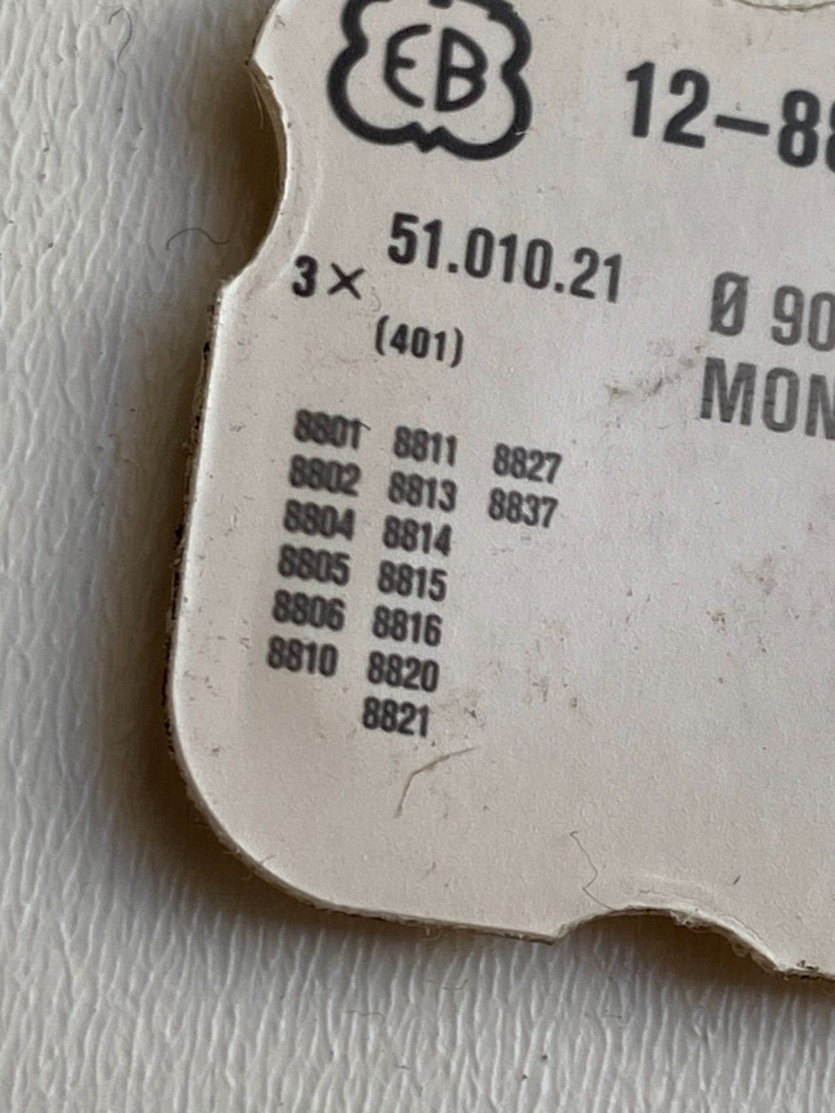 NOS REMUTOAR STEMP Movement stem WATCH Parts 3 PCS CAL EB 12-8800 TO 8837