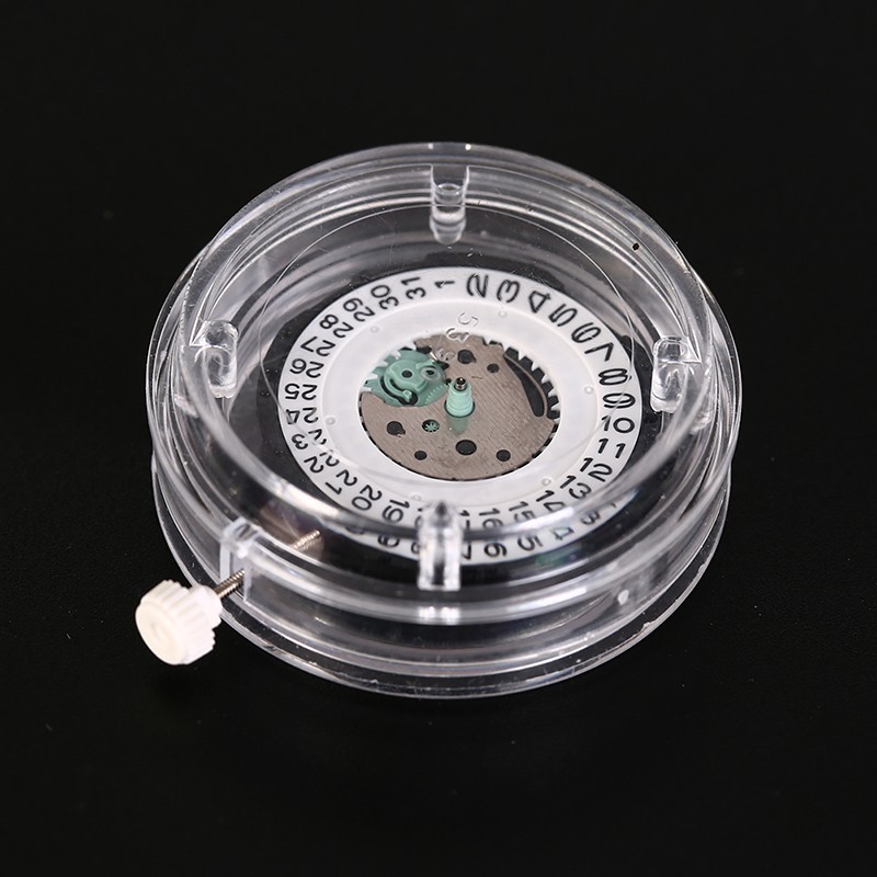 1pc quartz round watch hand winding movement date display watch repair tool..X