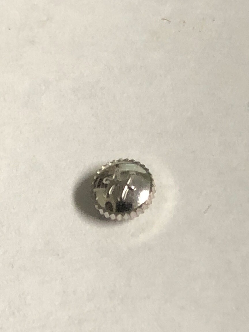 Hamilton Waterproof Stainless Steel / White Watch Crowns NOS O.D. 5.0mm Tap 10