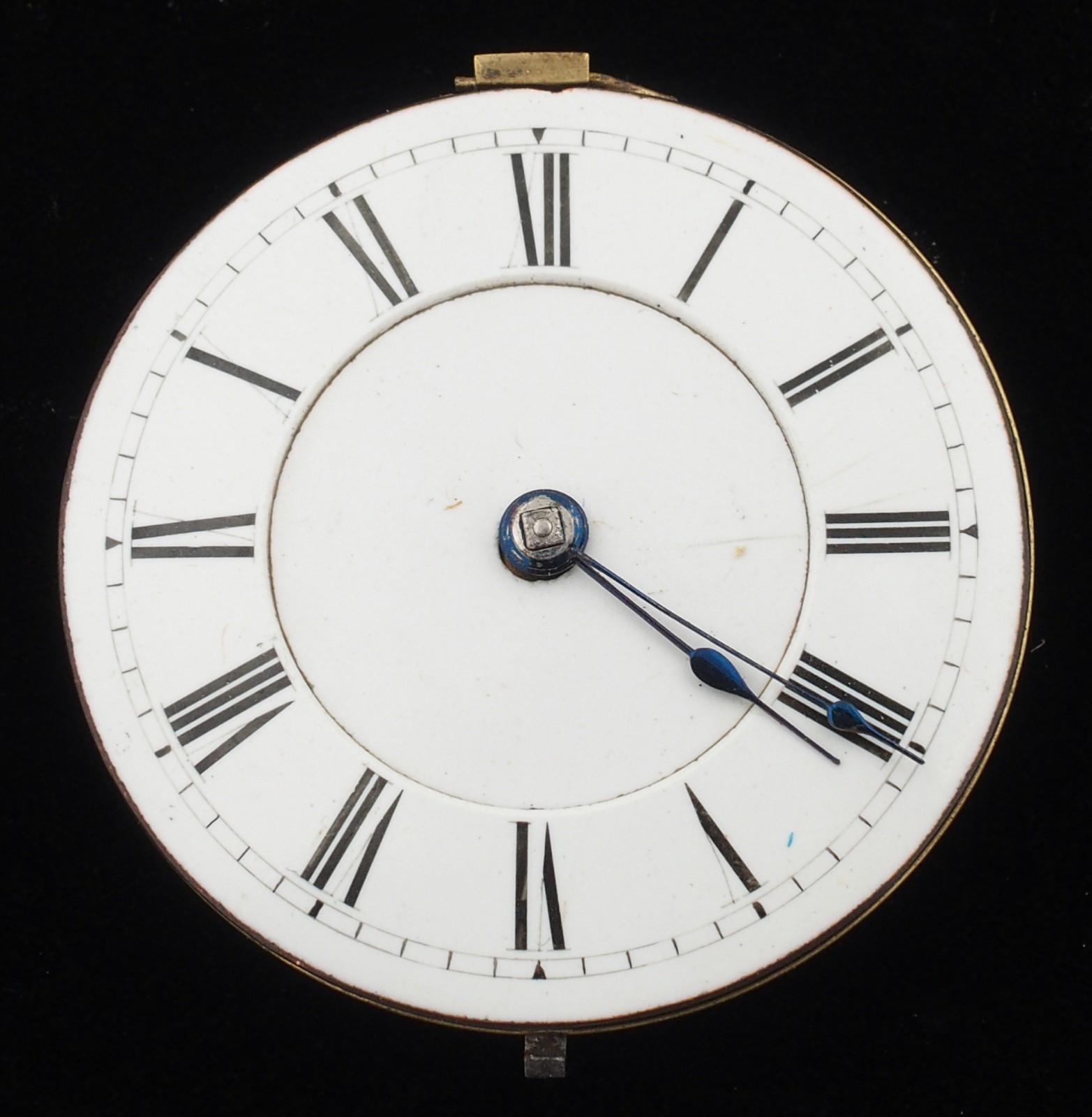 Antique 37.5mm Fusee Pocket Watch Movement for Parts Repair #F189