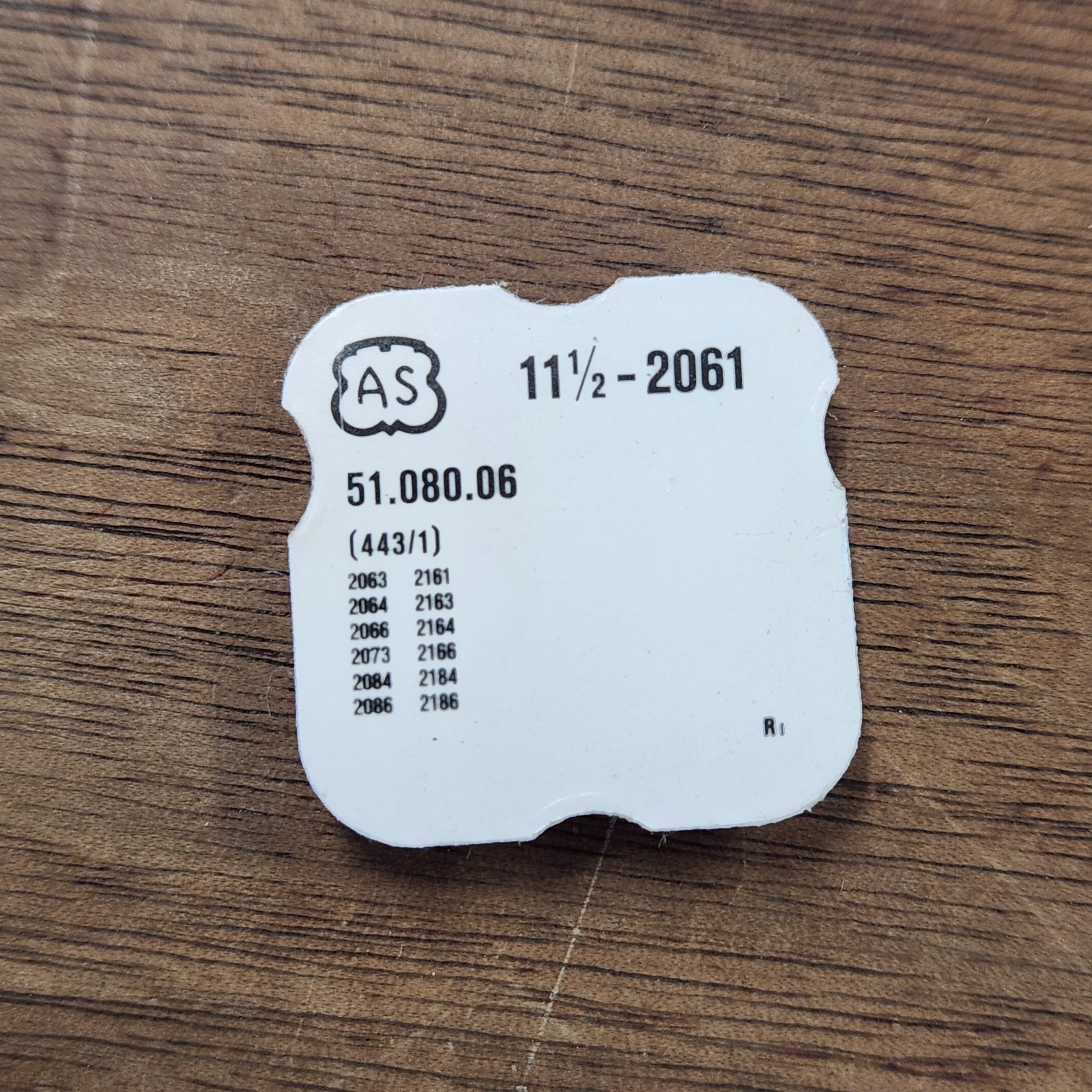 Genuine AS Factory Sealed Watch Part #443 11 1/2-2061 51.080.06 Setting Lever