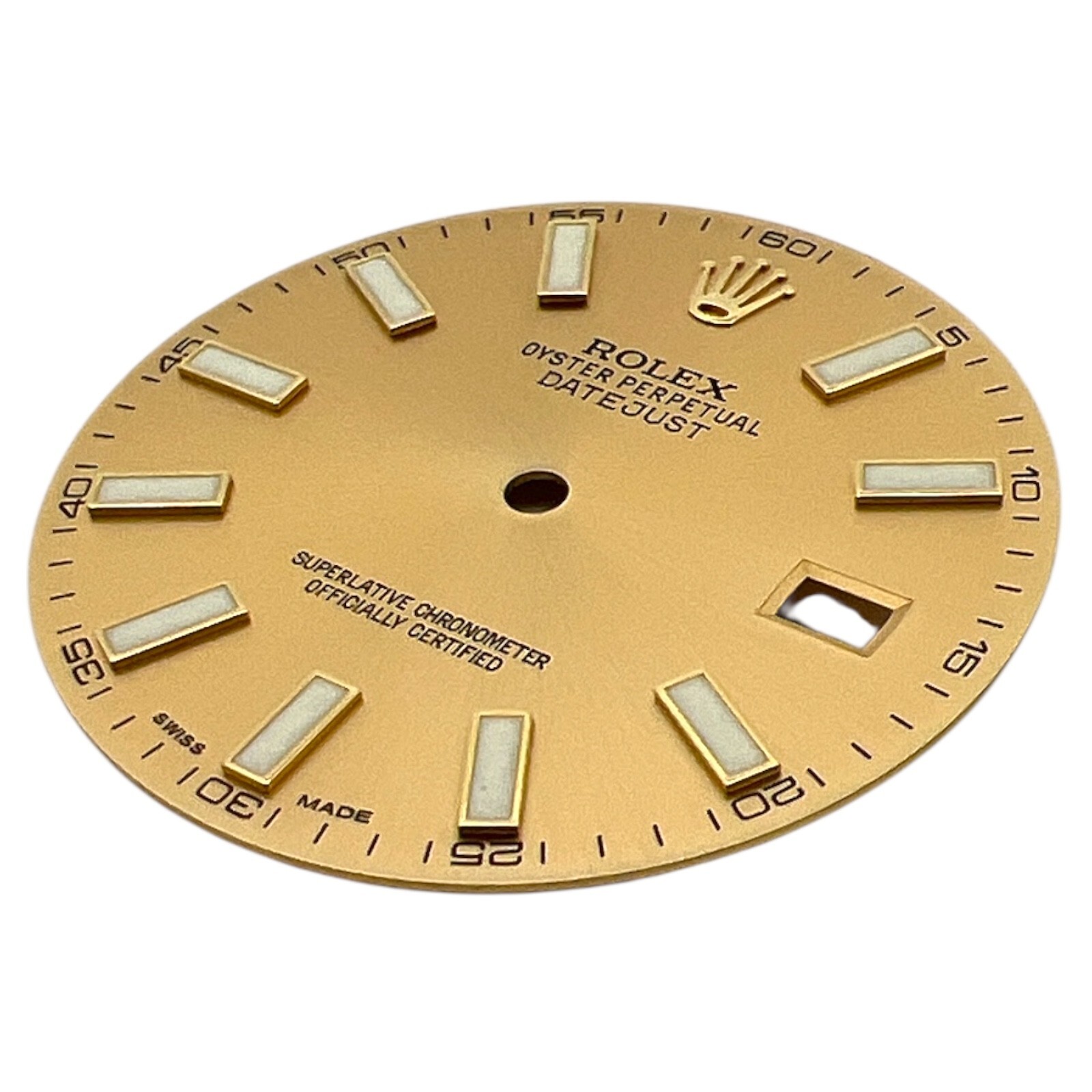 Genuine Rolex Oyster Perpetual Datejust 41mm Dial Champagne Gold 116333