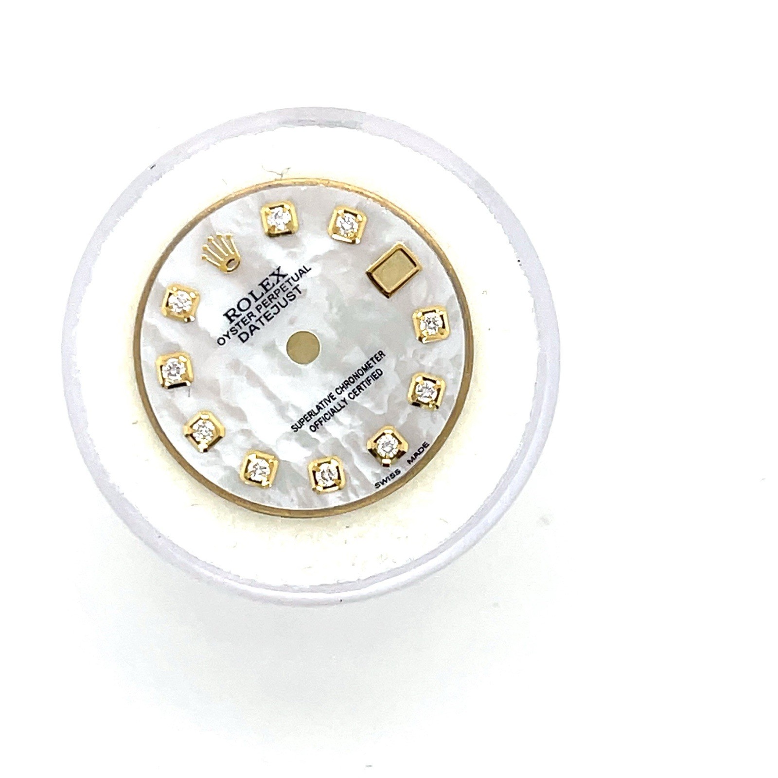 Rolex 26mm Custom mother of pearl Dial Natural Diamond for Date Just /Date MOP