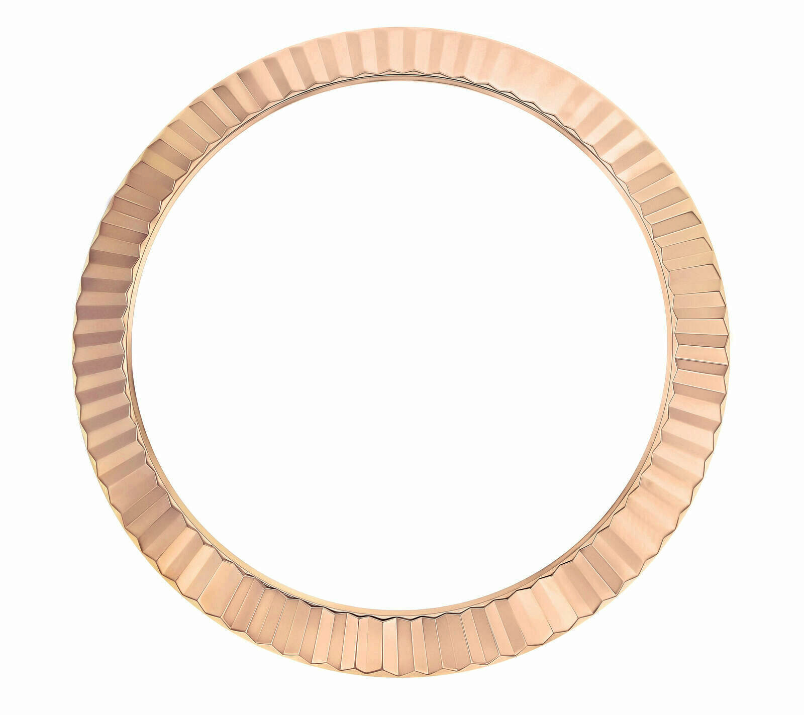 18K ROSE GOLD FLUTED BEZEL FOR ROLEX DATEJUST 41MM 126301, 126331, 126303