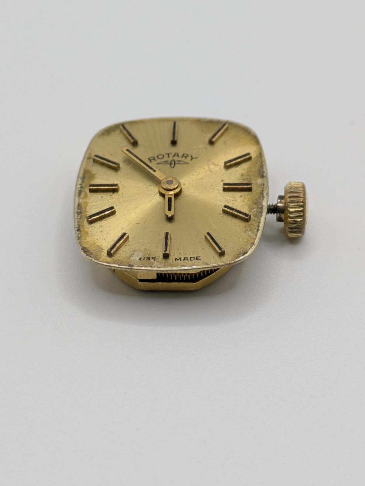 Rotary AS 1977-2 Manual Wind Watch Movement 17 Jewels Swiss Parts Repair 18.7mm