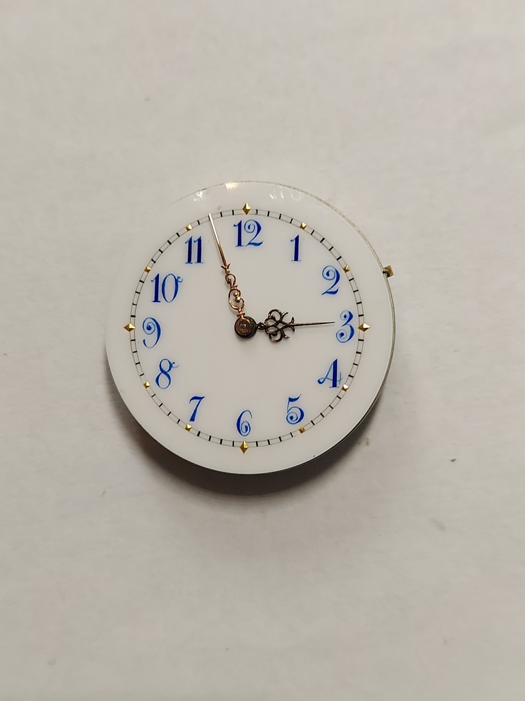 Unbrand Collectible High Grade Art Deco Enamel Dial Full Jewels P.W.MOVEMT Women